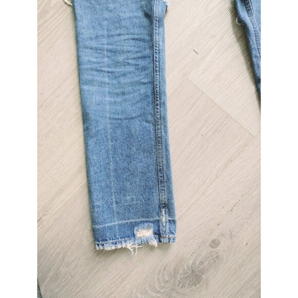 Citizens of Humanity Charlotte Straight Distressed High Rise Jeans Button Fly 24 - Picture 10 of 16